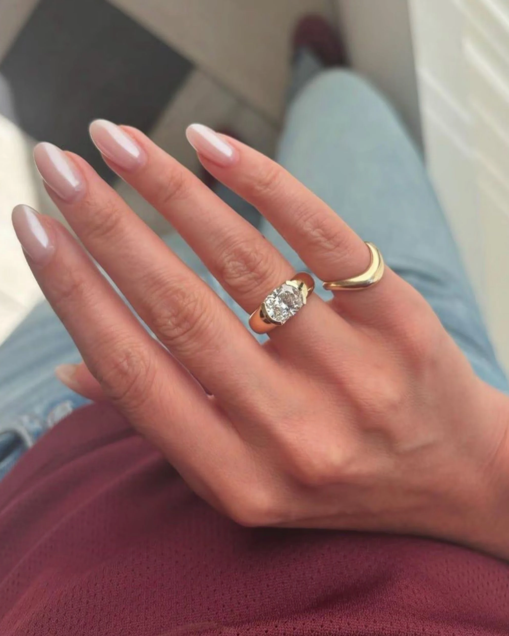 Dua Lipa Model Oval Yüzük