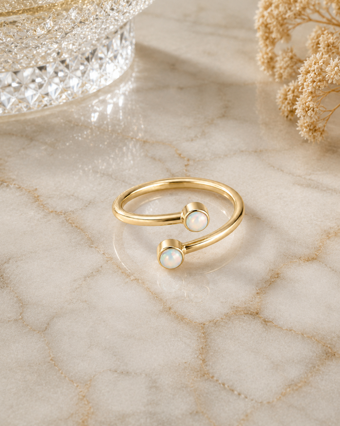 Opal Taşlı Yüzük